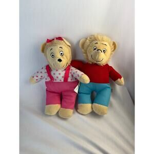 BERENSTAIN BEARS BROTHER AND SISTER BEAR, PBS KIDS,8" MINI PLUSH DOLLS